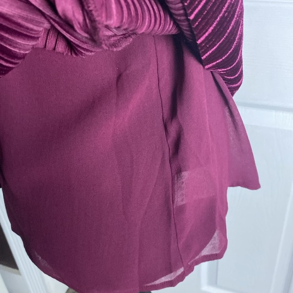 Dalia Women’s Velvet Tank Top Lined Adjustable Straps Wine Color sz L NWT - Picture 6 of 8